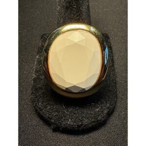 Kenneth J Lane World Capital Statement Ring Cabochon Size 8